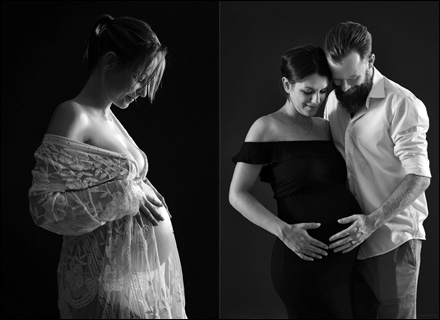 Studio photo à Lyon pour la grossesse