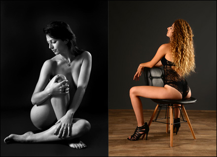 Livre et book photo de lingerie en studio