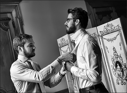 Photographie habillage et maquillage d'un mariage sur Lyon