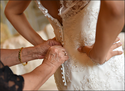 Photos des prépratifs d'un mariage à Lyon