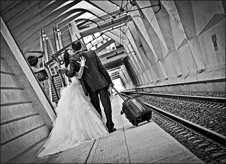 Photo mariage gare de Lyon